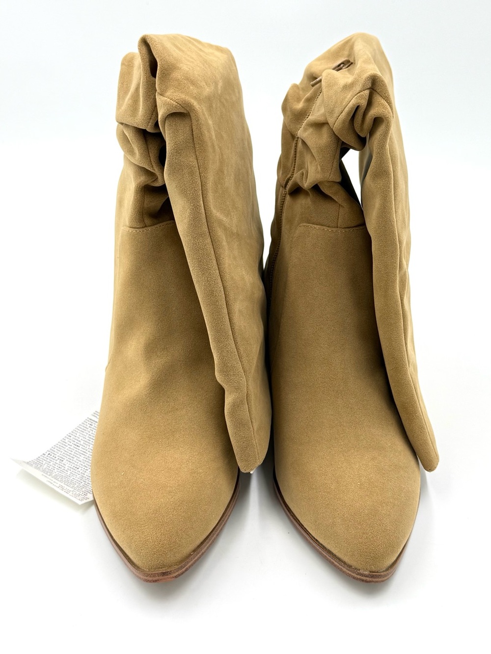 NIB Amazon Essentials Beige Tory Faux Suede Knee High Boots Size 11